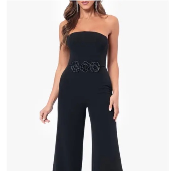 BETSY & ADAMBetsy & AdamRhinestone Flower Appliqué...